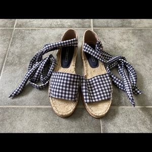 Esprit sandals white and blue